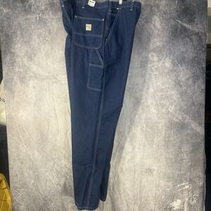 dickies fr carpenter jeans Cargo Pants New Size True 44x34 Dark Blue Wash Pocket